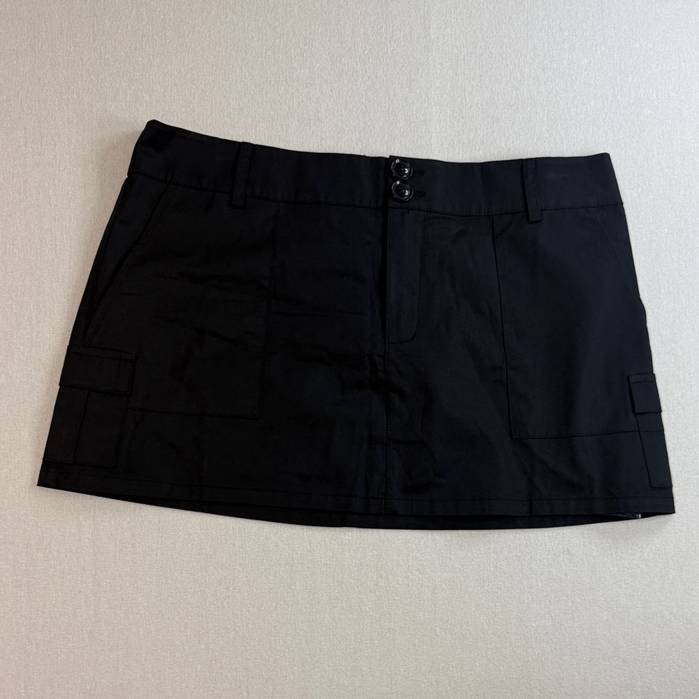 Princess Polly Black Cargo Pocket Pencil Skirt